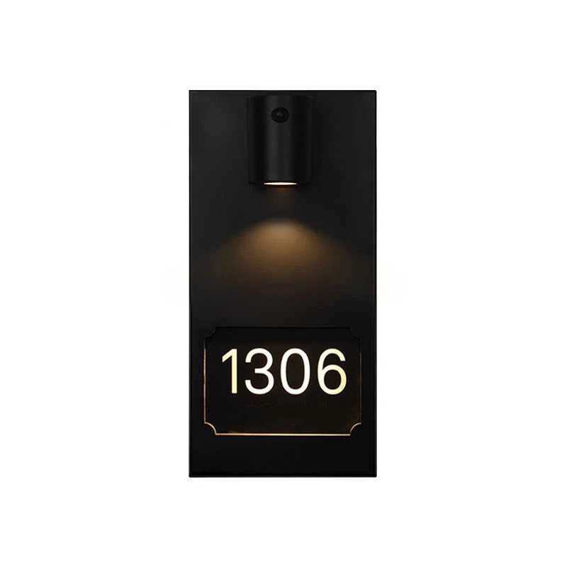 Modern minimalist design apartment house door signage metal hotel address office aisle light signage
Modern minimalist design apartment house door signage metal hotel address office aisle light signage