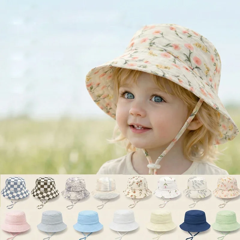 2026 Summer Baby Bucket Hat for Girls Boys Muslin Children Panama Hat 100% Cotton Kids Sun Hat Outdoor Beach Infant Cap 1-3Y
2026 Summer Baby Bucket Hat for Girls Boys Muslin Children Panama Hat 100% Cotton Kids Sun Hat Outdoor Beach Infant Cap 1-3Y