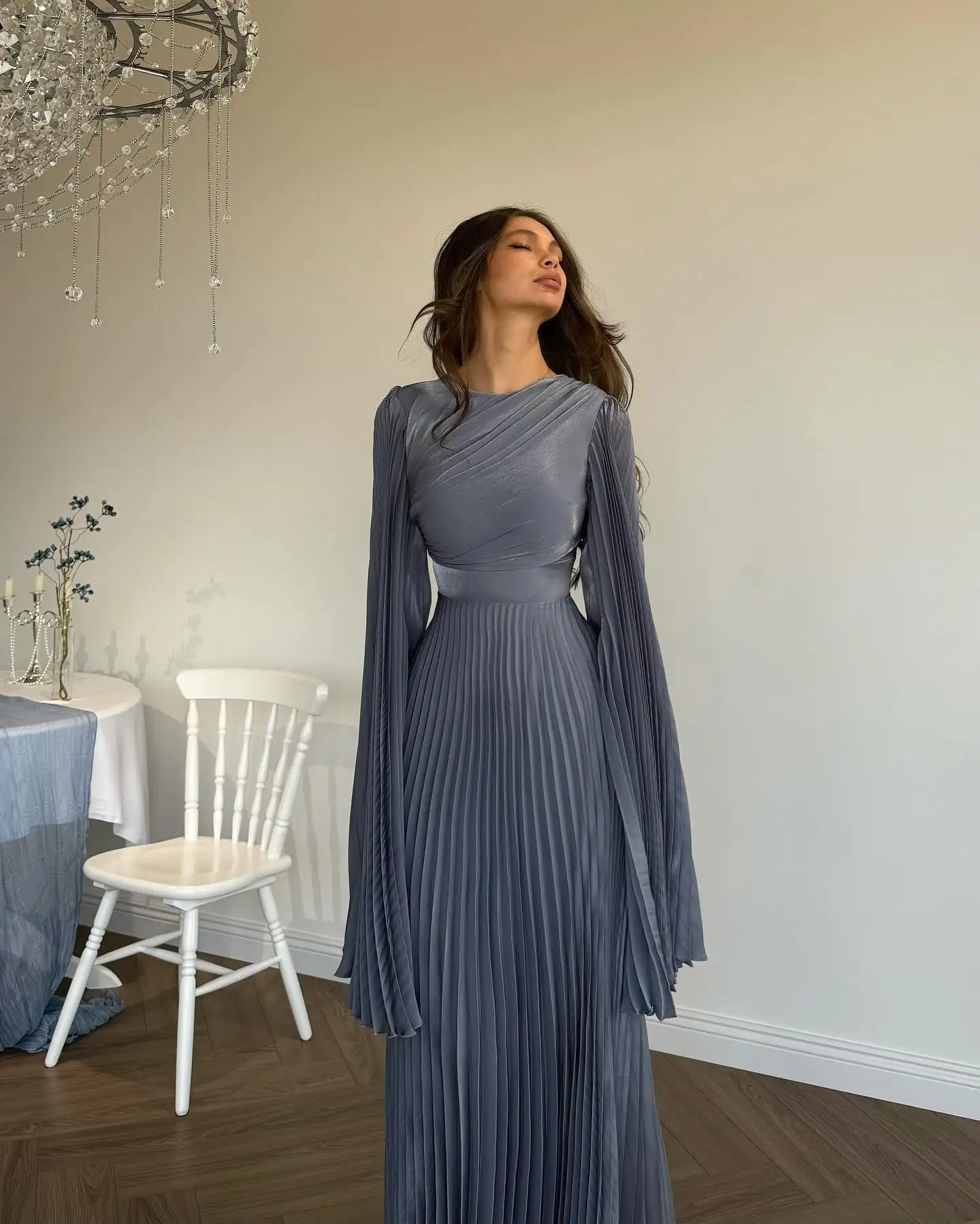 Customized Temperament Jersey Straight Evening Dresses Crew Neck Half Sleeves Panel Train Bespoke Occasion Gowns Fashion
Customized Temperament Jersey Straight Evening Dresses Crew Neck Half Sleeves Panel Train Bespoke Occasion Gowns Fashion