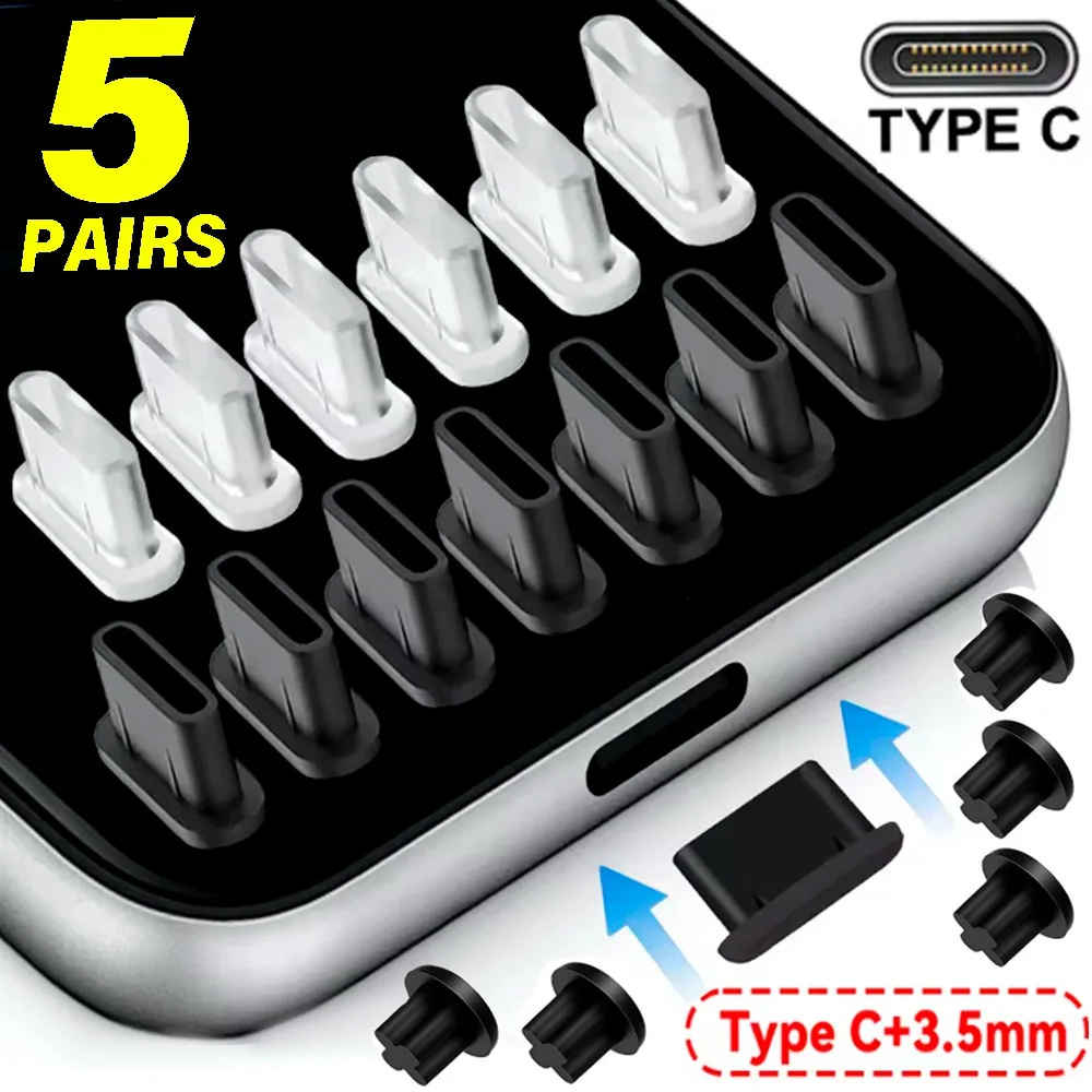 3.5mm Earphone Jack Cover Type C Dust Plug Charging Port Dustplug Universal Stopper Dust Cap for Cellphone Laptop Mobile Phone
3.5mm Earphone Jack Cover Type C Dust Plug Charging Port Dustplug Universal Stopper Dust Cap for Cellphone Laptop Mobile Phone