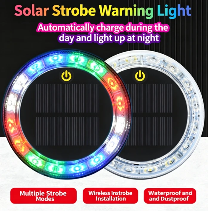 1/2PCS LED Solar Strobe Warning Light for Car Truck Bus Touch Sensor Wireless Charging RGB Night Safety Taillight Flashing Lamp
1/2PCS LED Solar Strobe Warning Light for Car Truck Bus Touch Sensor Wireless Charging RGB Night Safety Taillight Flashing Lamp