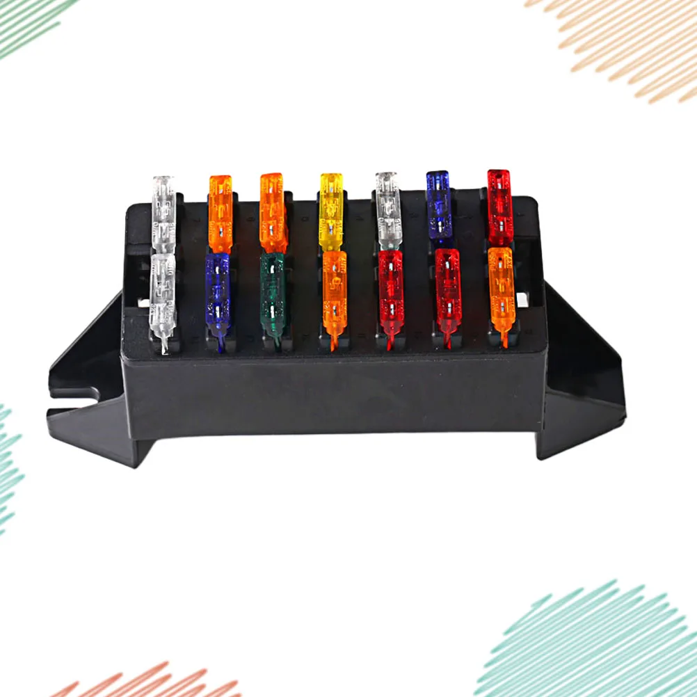 Car Fuse Block Modification Seat Double Row Holder Black Accessories Premium Quality Flame Retardant Safe Truck RV Boat Suitable
Car Fuse Block Modification Seat Double Row Holder Black Accessories Premium Quality Flame Retardant Safe Truck RV Boat Suitable