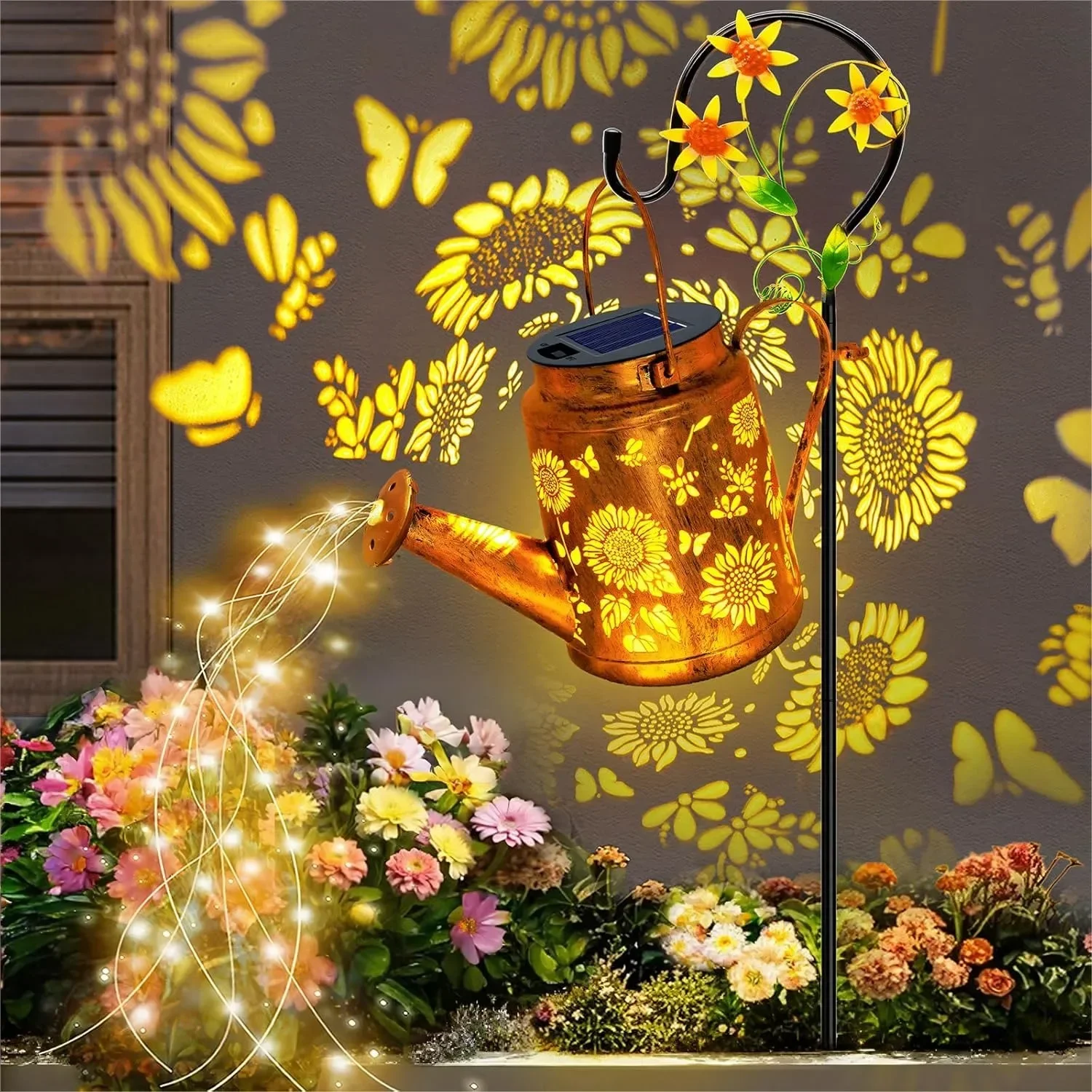 Solar Watering Can Lights with Shepherd Hook for Garden Decor Outside Patio
Solar Watering Can Lights with Shepherd Hook for Garden Decor Outside Patio