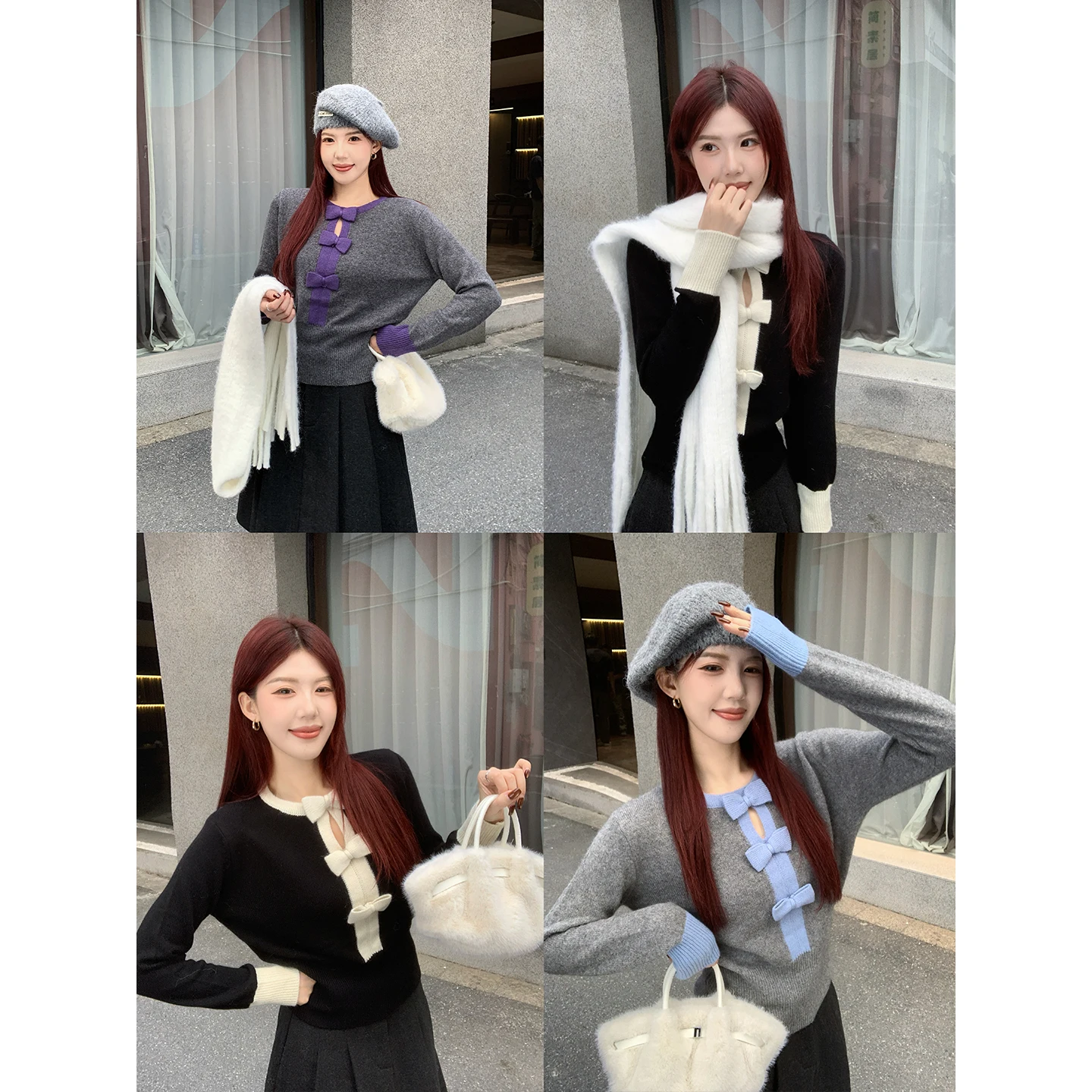 Sweet And Spicy 2025 Winter Women's Sweater with 3D Knot Color Blo Woolen Knitted Top Girl's Faion Daily Wear
Sweet And Spicy 2025 Winter Women's Sweater with 3D Knot Color Blo Woolen Knitted Top Girl's Faion Daily Wear