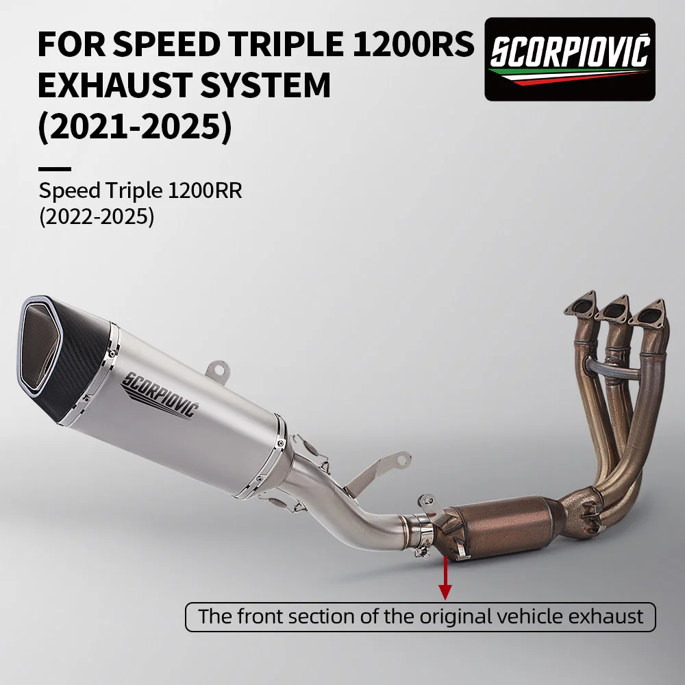 Slip On Speed Triple 1200RS 1200RR 1200 RR RS Triple1200RS Exhaust System Modified Muffler Escape Tail Pipe
Slip On Speed Triple 1200RS 1200RR 1200 RR RS Triple1200RS Exhaust System Modified Muffler Escape Tail Pipe