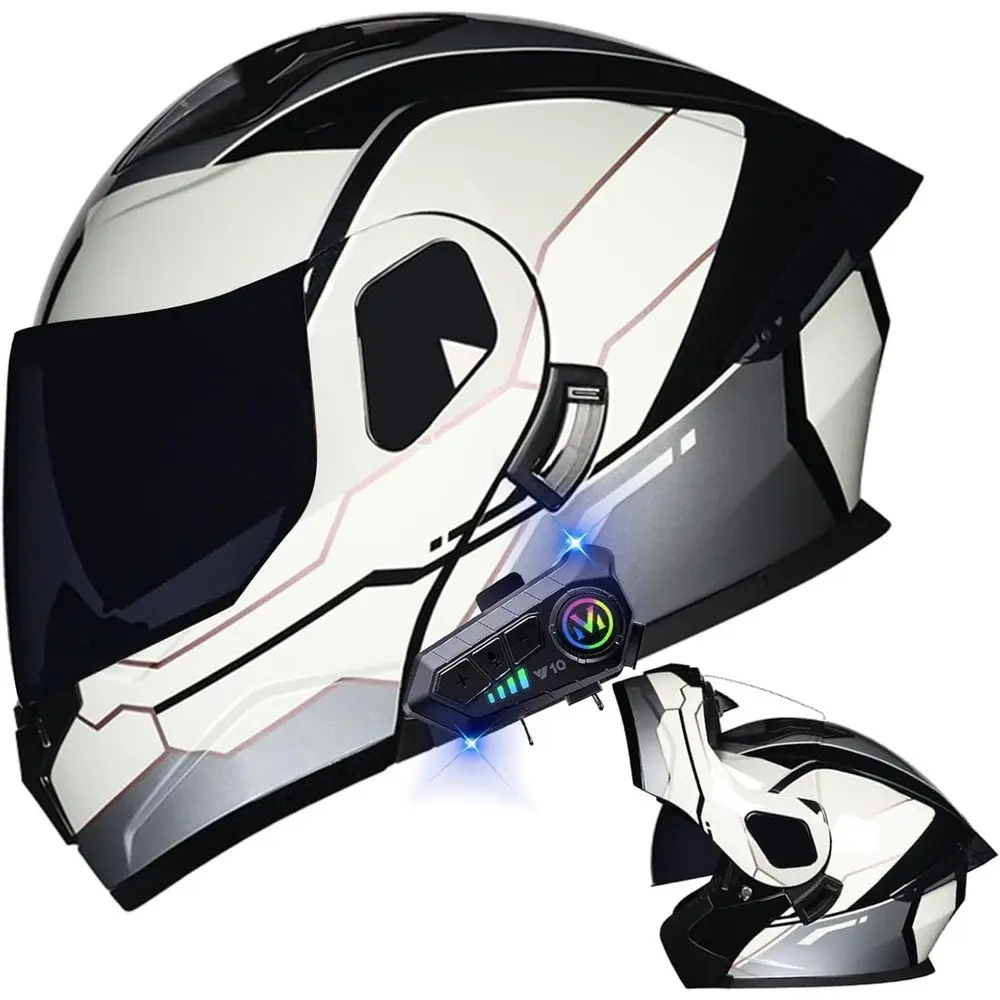 Motorcycle Bluetooth ular Helmet DOT Approved Dual Visor ullip up Integrated Motorcycle Helmets Double Visor Helmet Built-in Dua
Motorcycle Bluetooth ular Helmet DOT Approved Dual Visor ullip up Integrated Motorcycle Helmets Double Visor Helmet Built-in Dua