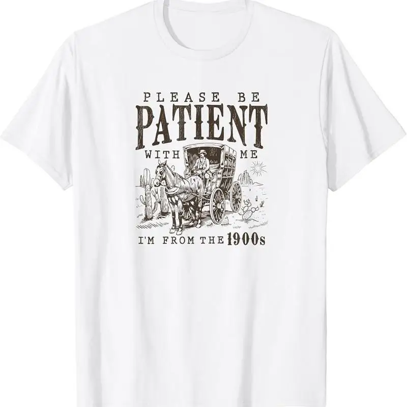 Пожалуйста, будьте терпеливы, я от 1900-х годов. Футболка с забавным принтом бумеров.
Пожалуйста, будьте терпеливы, я от 1900-х годов. Футболка с забавным принтом бумеров.