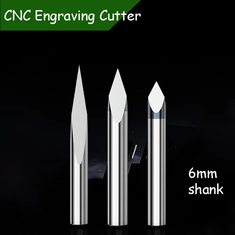 6mm 3-Pronged Sharp Cutter Straight Cutter 20~90 Degree CNC Engraving Machine Tool Woodworking Stone Relief Engraving Knife
6mm 3-Pronged Sharp Cutter Straight Cutter 20~90 Degree CNC Engraving Machine Tool Woodworking Stone Relief Engraving Knife