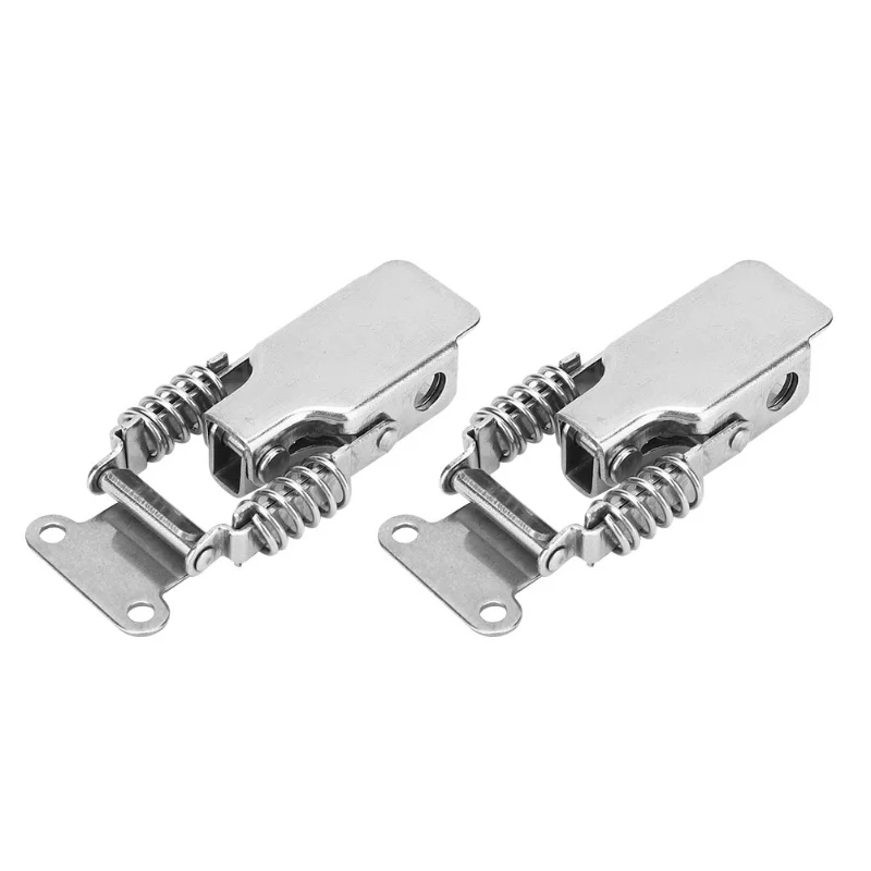 2Pcs Spring Latch Catch Lock Iron Nickel Plated/Stainless Steel 201 Hasp Buckle Fastener Hardware Fitting2Pcs Stainless Steel
2Pcs Spring Latch Catch Lock Iron Nickel Plated/Stainless Steel 201 Hasp Buckle Fastener Hardware Fitting2Pcs Stainless Steel