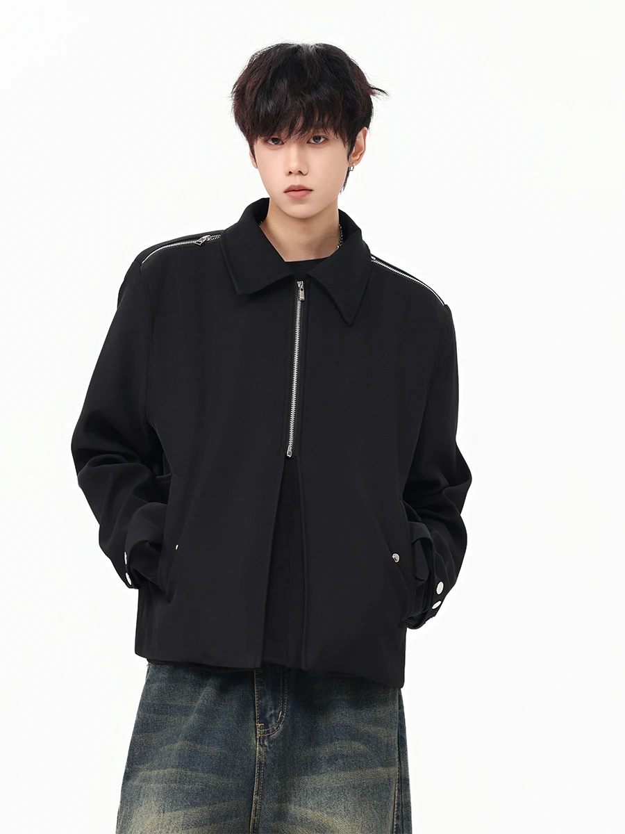 Cleanfit American Zipper Design ort Casual Men's Jaet Trendy Autumn Sle Loose Fit Long Sve Vintage Sle Coat
Cleanfit American Zipper Design ort Casual Men's Jaet Trendy Autumn Sle Loose Fit Long Sve Vintage Sle Coat