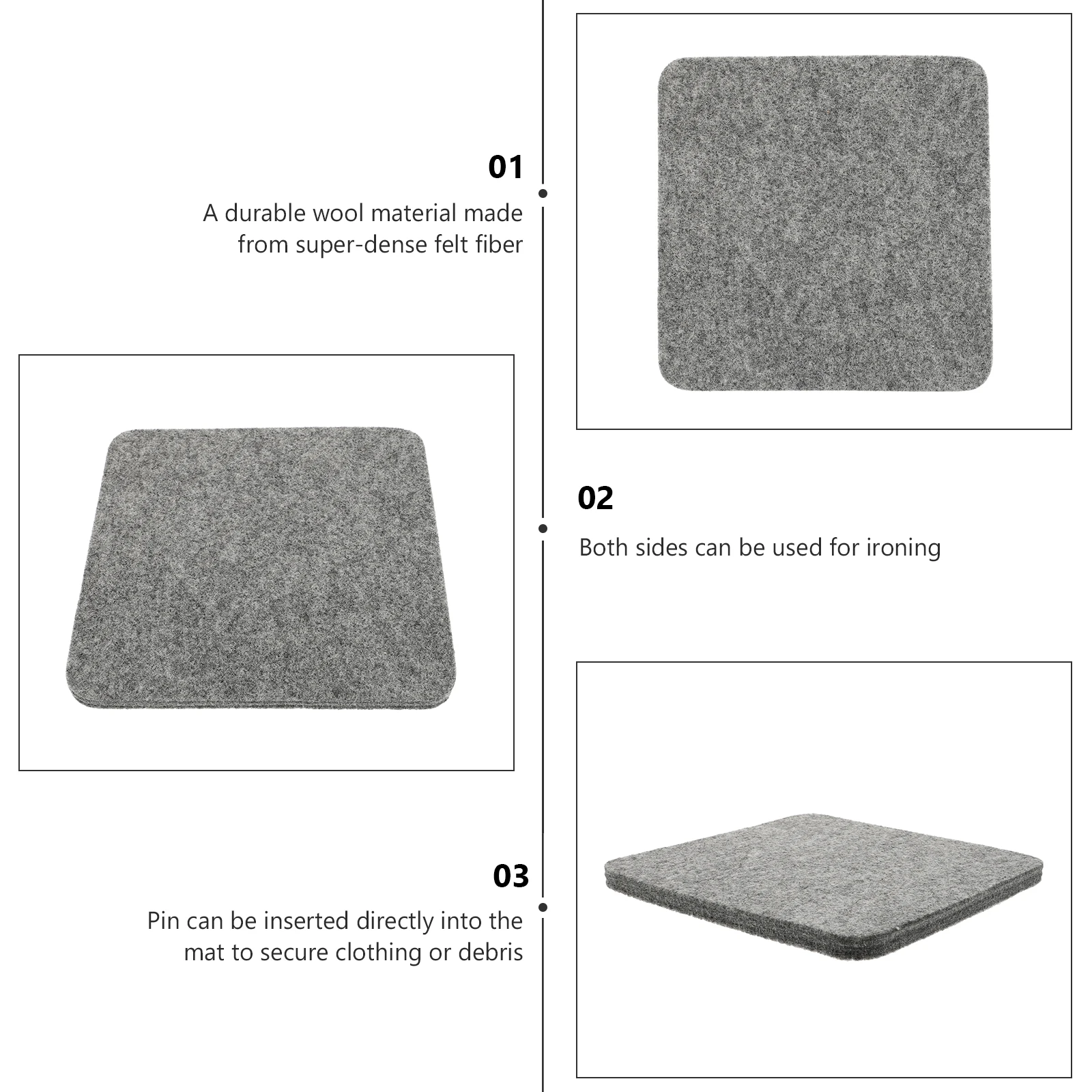 Wool Felt Mat Ironing Supply Heat Resistant Anti Portable Pressing Pad For Sewing Quilting Household Ironing
Wool Felt Mat Ironing Supply Heat Resistant Anti Portable Pressing Pad For Sewing Quilting Household Ironing