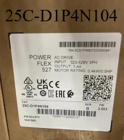Новинка! Привод переменного тока 25C-D1P4N104 (25C D1P4N104) — хит продаж, 1 шт., в наличии, быстрая доставка.
Новинка! Привод переменного тока 25C-D1P4N104 (25C D1P4N104) — хит продаж, 1 шт., в наличии, быстрая доставка.