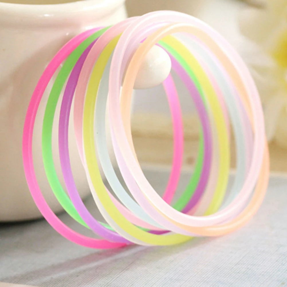 50pcs Colorful Jelly Bracelets Neon Rubber Wristbands Party Favors Gifts Silicone Glow Bracelet Assorted Colors
50pcs Colorful Jelly Bracelets Neon Rubber Wristbands Party Favors Gifts Silicone Glow Bracelet Assorted Colors