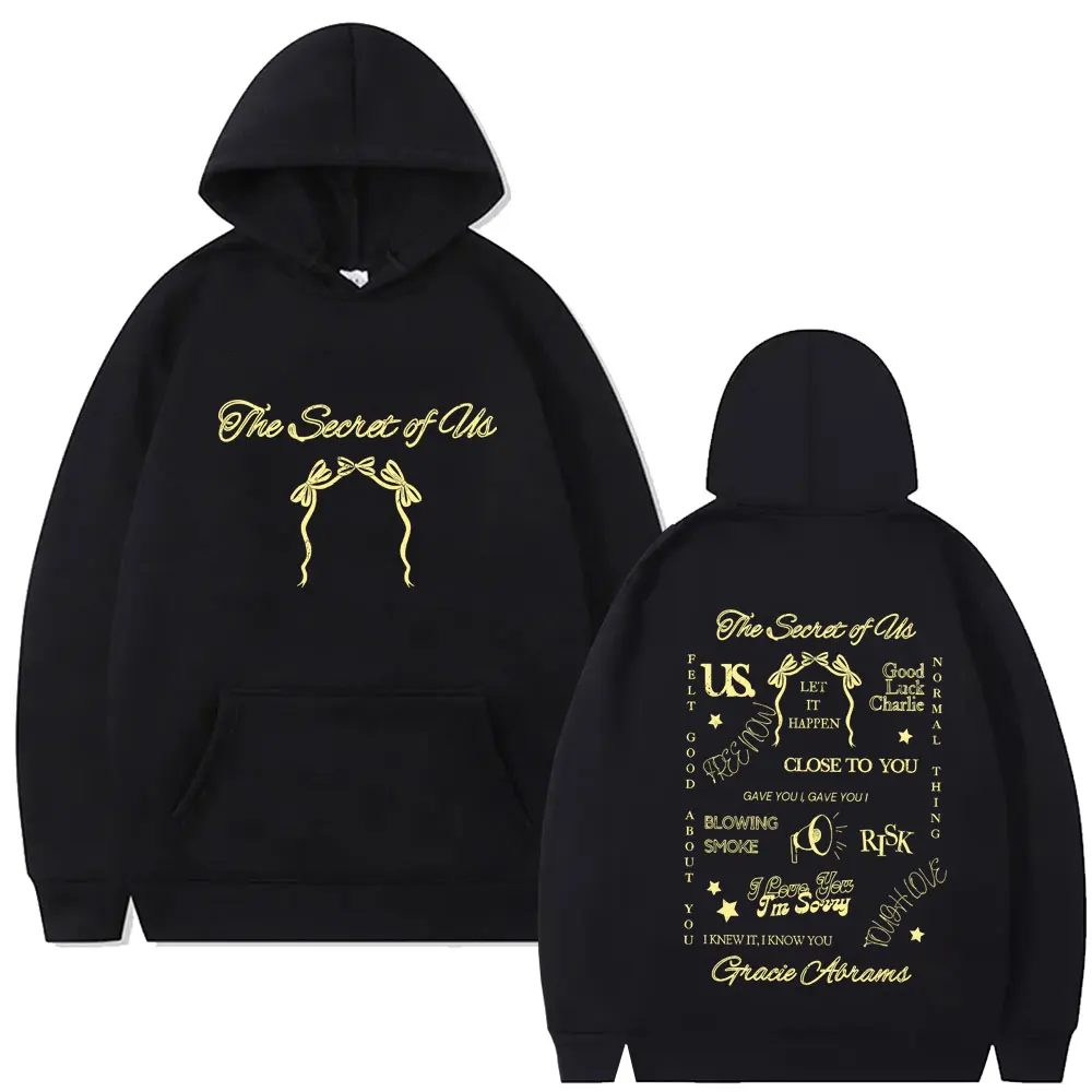 Gracie Abrams The Secret of Us Graphic Hoodie Men Women Casual Fleece Cotton Vintage Sweatshirt Unisex Fashion Oversized Hoodies
Gracie Abrams The Secret of Us Graphic Hoodie Men Women Casual Fleece Cotton Vintage Sweatshirt Unisex Fashion Oversized Hoodies