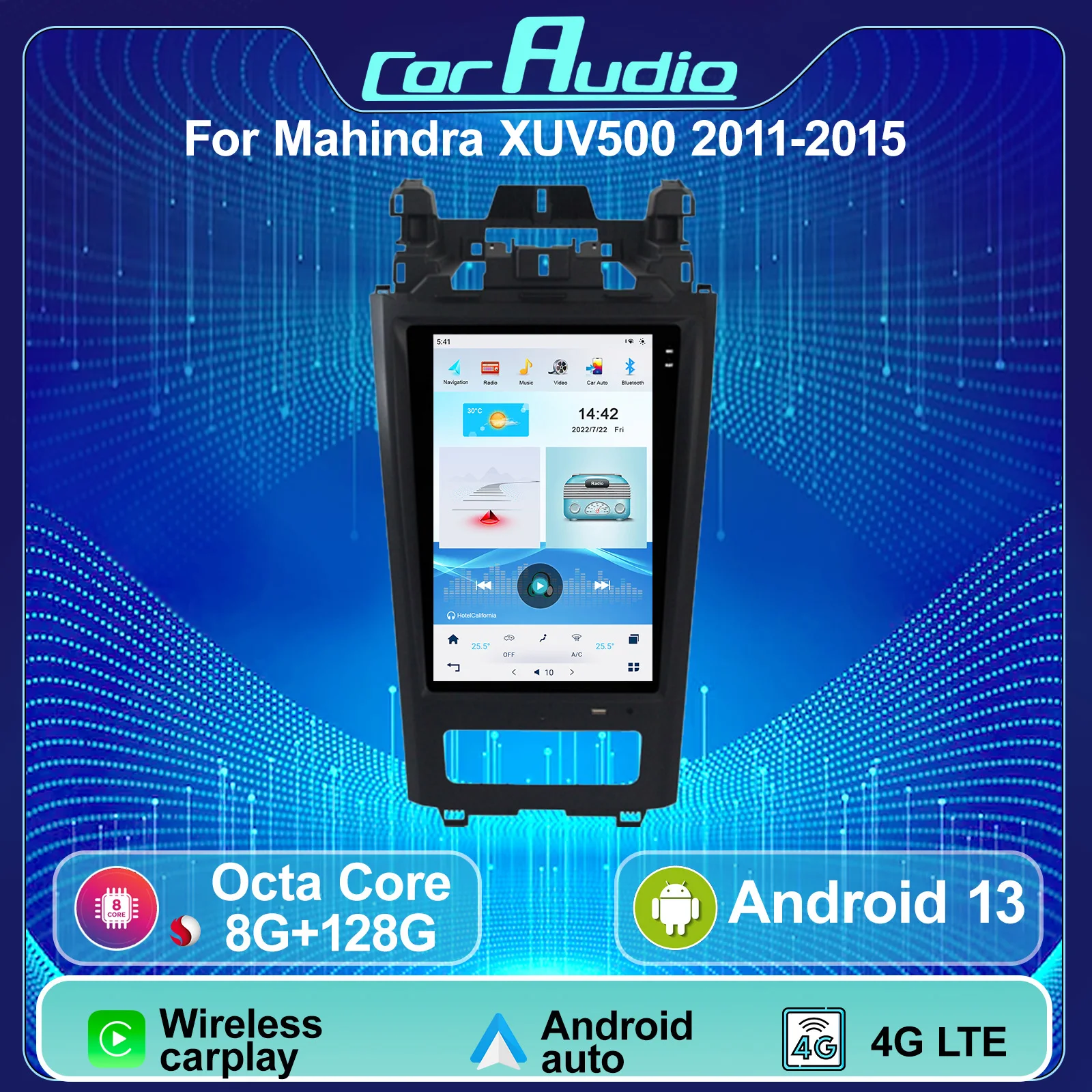 12.1 Inch Wireless Carplay Android11 Auto Car Radio Multimedia Player For Mahindra XUV500 2011-2015 Autoradio Stereo GPS 4G LTE
12.1 Inch Wireless Carplay Android11 Auto Car Radio Multimedia Player For Mahindra XUV500 2011-2015 Autoradio Stereo GPS 4G LTE