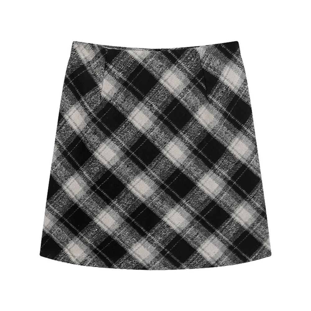 Basic Woolen A-line Skirt Womens Skirt Casual Plaid Skirt Black Versatile Woolen Skirt Comfortable Fit Daily Wear
Basic Woolen A-line Skirt Womens Skirt Casual Plaid Skirt Black Versatile Woolen Skirt Comfortable Fit Daily Wear