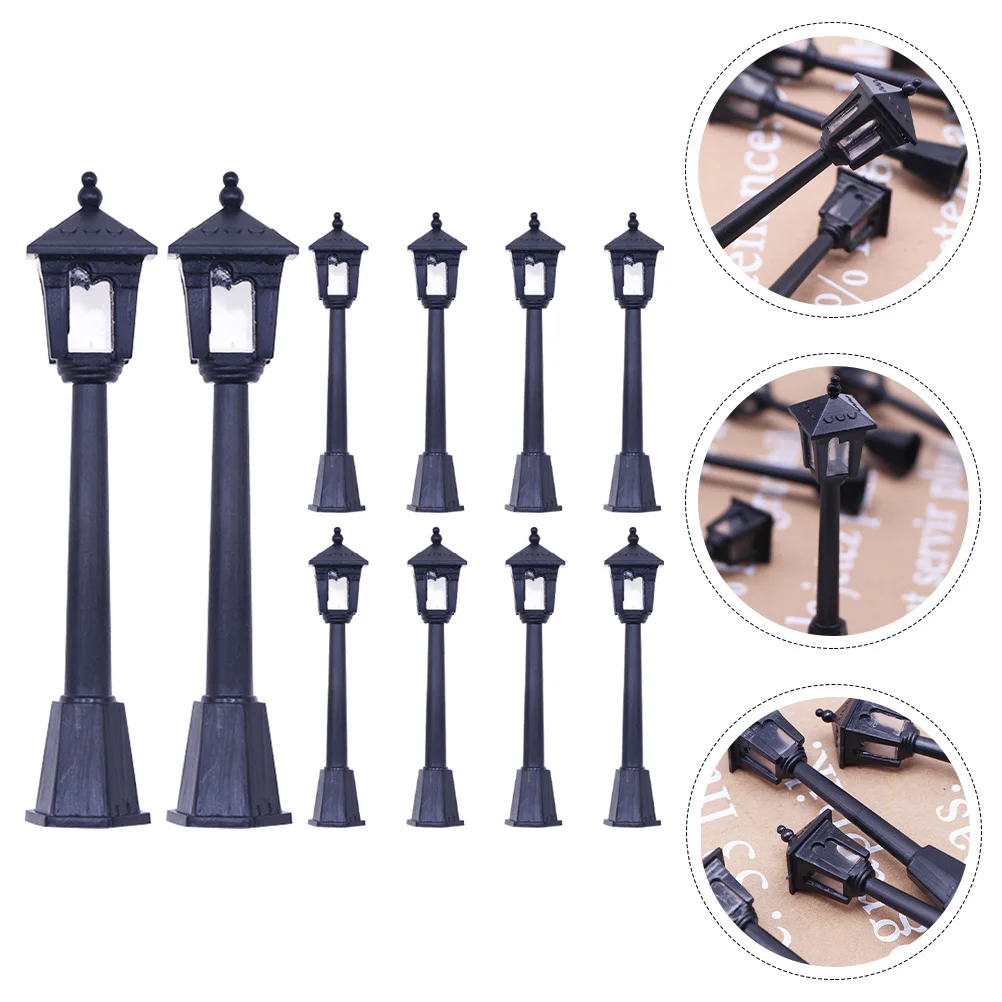 10 Pcs Miniature Street Lamps Scene Decor Simulation Par Decoration House Light Models Plastic Decorative Lights
10 Pcs Miniature Street Lamps Scene Decor Simulation Par Decoration House Light Models Plastic Decorative Lights