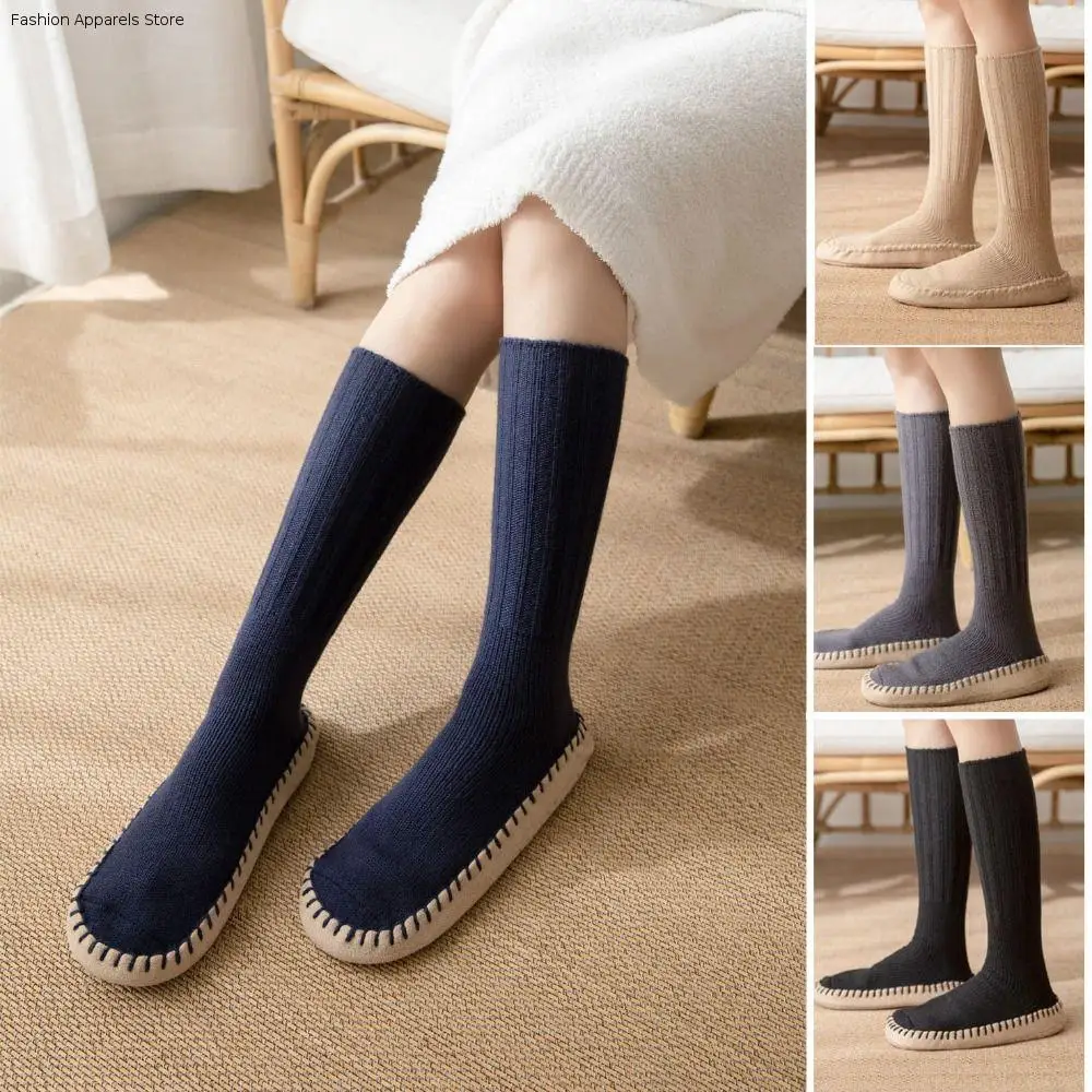 Comfortable Thicken Floor Plush Socks Sleeping Warm Knitted Knee High Socks Breathable Simple Winter Stocking Fall Winter
Comfortable Thicken Floor Plush Socks Sleeping Warm Knitted Knee High Socks Breathable Simple Winter Stocking Fall Winter