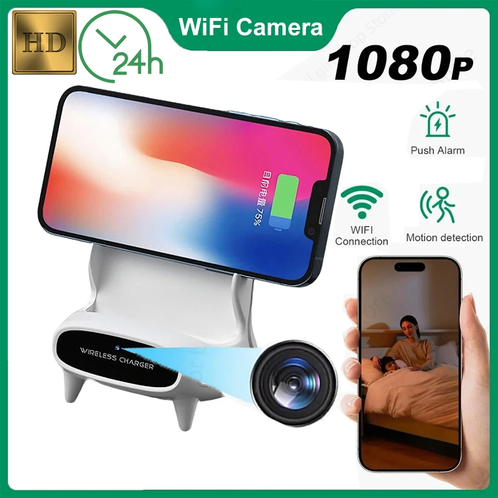 Mini Camera HD 1080P WiFi Camera Home motion detectionDVR Monitoring Video wireless charger 24-hour recording, no need for WIFI
Mini Camera HD 1080P WiFi Camera Home motion detectionDVR Monitoring Video wireless charger 24-hour recording, no need for WIFI