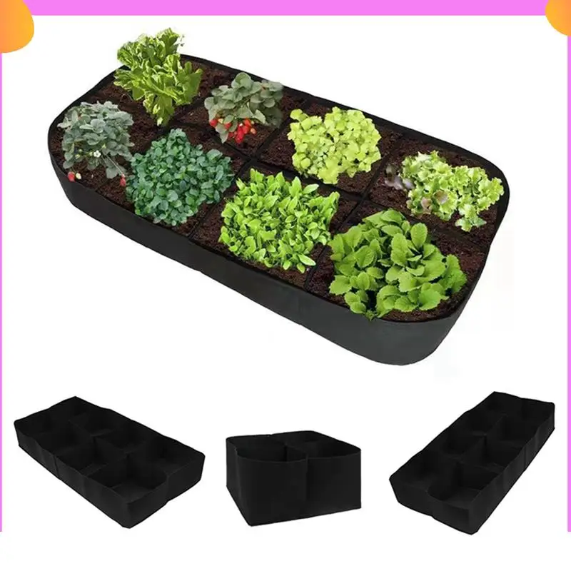 A23P Rectangular Planting Bag For Vegetables Flowers Raised Garden Bed Pockets Felt S 1 PCS
A23P Rectangular Planting Bag For Vegetables Flowers Raised Garden Bed Pockets Felt S 1 PCS