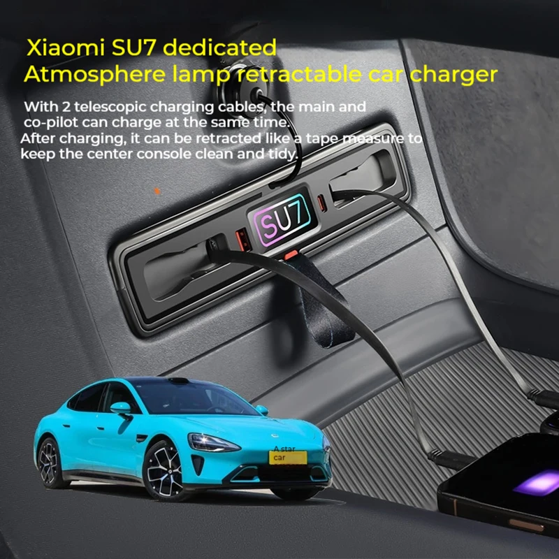 Док-станция для Xiaomi SU7 с центральным управлением, телескопическая автомобильная зарядка с кабелем, скрытая окружающая подсветка, Сверхбыстрая зарядка
Док-станция для Xiaomi SU7 с центральным управлением, телескопическая автомобильная зарядка с кабелем, скрытая окружающая подсветка, Сверхбыстрая зарядка