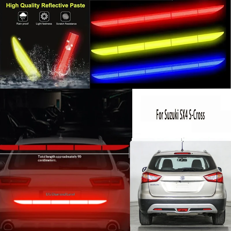 Для Suzuki SX4 S-Cross: 1 шт. светоотражающая предупреждающая лента безопасности — защита от столкновений для багажника автомобиля
Для Suzuki SX4 S-Cross: 1 шт. светоотражающая предупреждающая лента безопасности — защита от столкновений для багажника автомобиля