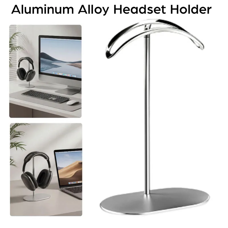 Aluminum Alloy Metal Curved Headphones Stand for Airpods Max Headset Holder Desktop Display Shelf with Anti-slip Base Space Savi
Aluminum Alloy Metal Curved Headphones Stand for Airpods Max Headset Holder Desktop Display Shelf with Anti-slip Base Space Savi