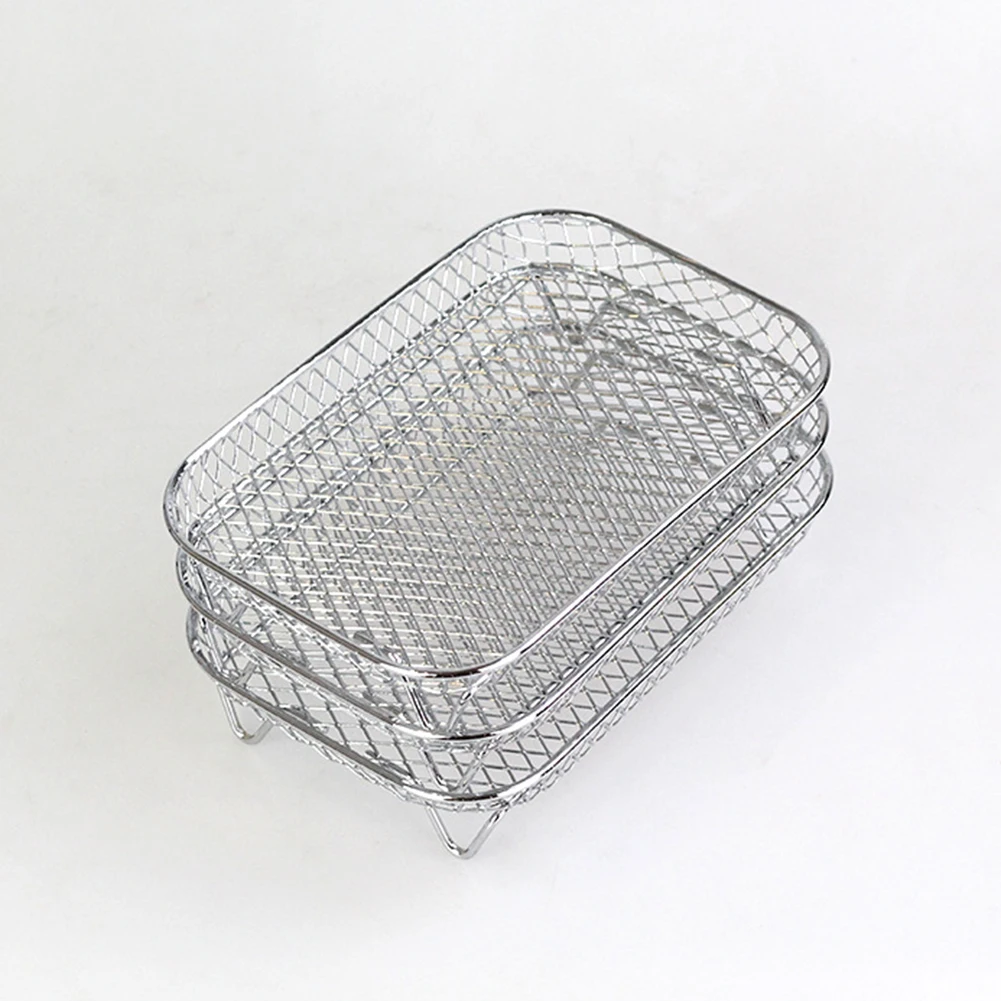 Dehydrating Rack Three-layer Shelf Stainless Steel Three-layer Rectangular Stackable Vegetables For Roast Meat
Dehydrating Rack Three-layer Shelf Stainless Steel Three-layer Rectangular Stackable Vegetables For Roast Meat