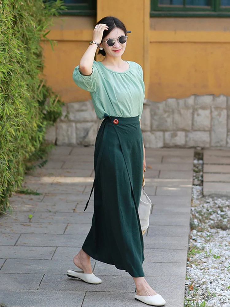 Original Women's Long A-Line Skirt Linen Fabric Waed High Waist Slimming Ele Wrap Dr Spring Summer New Arrival
Original Women's Long A-Line Skirt Linen Fabric Waed High Waist Slimming Ele Wrap Dr Spring Summer New Arrival