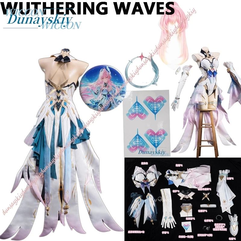 Game Wuthering Waves Aemeath Cosplay Costume Wig Round Badge Headwear Tattoo Stickers Uniform Suit for Halloween Comic Con
Game Wuthering Waves Aemeath Cosplay Costume Wig Round Badge Headwear Tattoo Stickers Uniform Suit for Halloween Comic Con