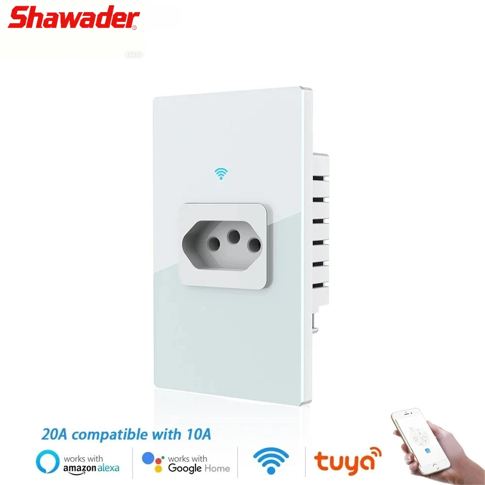 Настенная смарт-розетка, 20 А, с Wi-Fi 
Настенная смарт-розетка, 20 А, с Wi-Fi