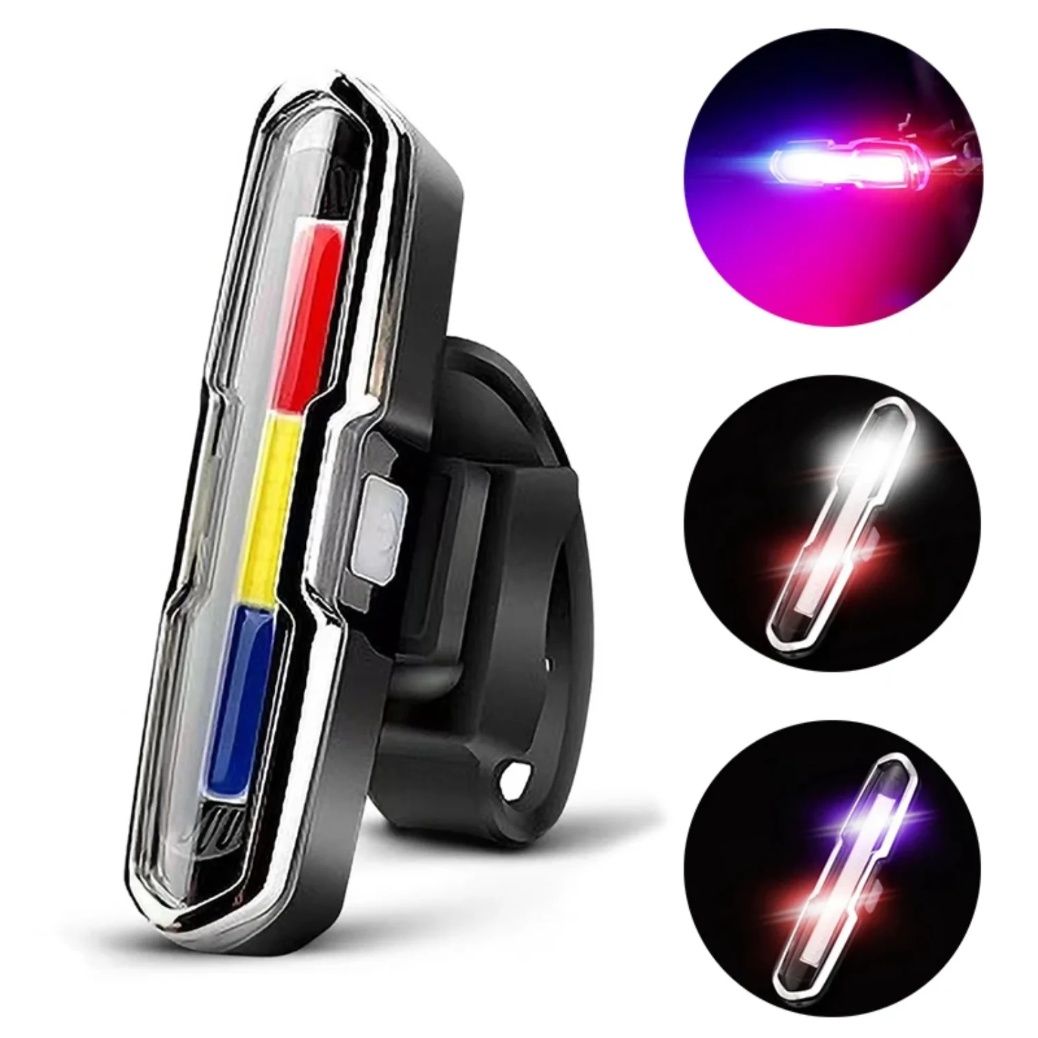 [ "USB Rechargeable Bicycle Rear Light for MTB Road Bike Cycling", "Bright Bike Lantern Flashlight for Cycling Safety at Nig
[ "USB Rechargeable Bicycle Rear Light for MTB Road Bike Cycling", "Bright Bike Lantern Flashlight for Cycling Safety at Nig