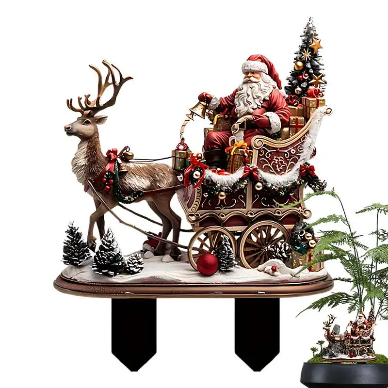 Santa Claus Yard Stake 2D Acrylic Cartoon Stakes For Christmas Decorative Reindeer Stakes Holiday Lawn Decor For Fences
Santa Claus Yard Stake 2D Acrylic Cartoon Stakes For Christmas Decorative Reindeer Stakes Holiday Lawn Decor For Fences