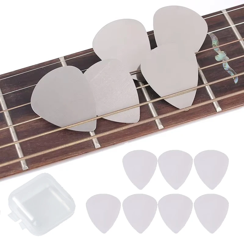 6/12pcs Guitar Picks with Box 0.3mm Stainless Steel Metal Electric Guitar Bass Picks Plectrum Guitar Parts Accessories TMZ
6/12pcs Guitar Picks with Box 0.3mm Stainless Steel Metal Electric Guitar Bass Picks Plectrum Guitar Parts Accessories TMZ
