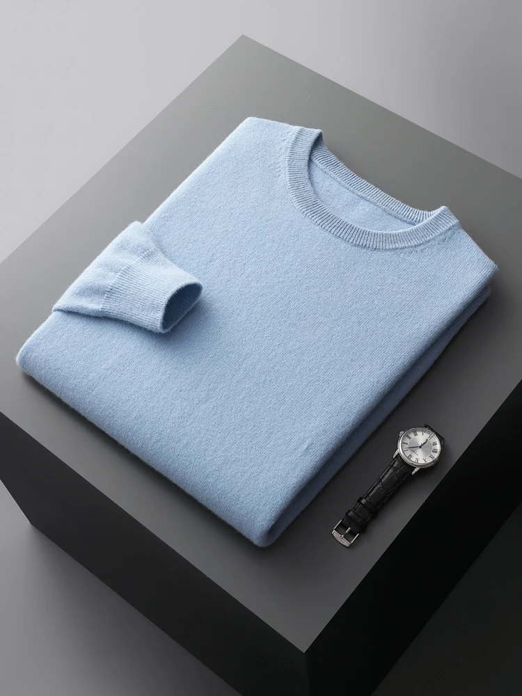 Chic Autumn Winter Men's O-Neck 100% Merino Wool Knitted Pullover Long Sleeve Sweater Soft Smart Casual Wool Tops Basic Clothing
Chic Autumn Winter Men's O-Neck 100% Merino Wool Knitted Pullover Long Sleeve Sweater Soft Smart Casual Wool Tops Basic Clothing