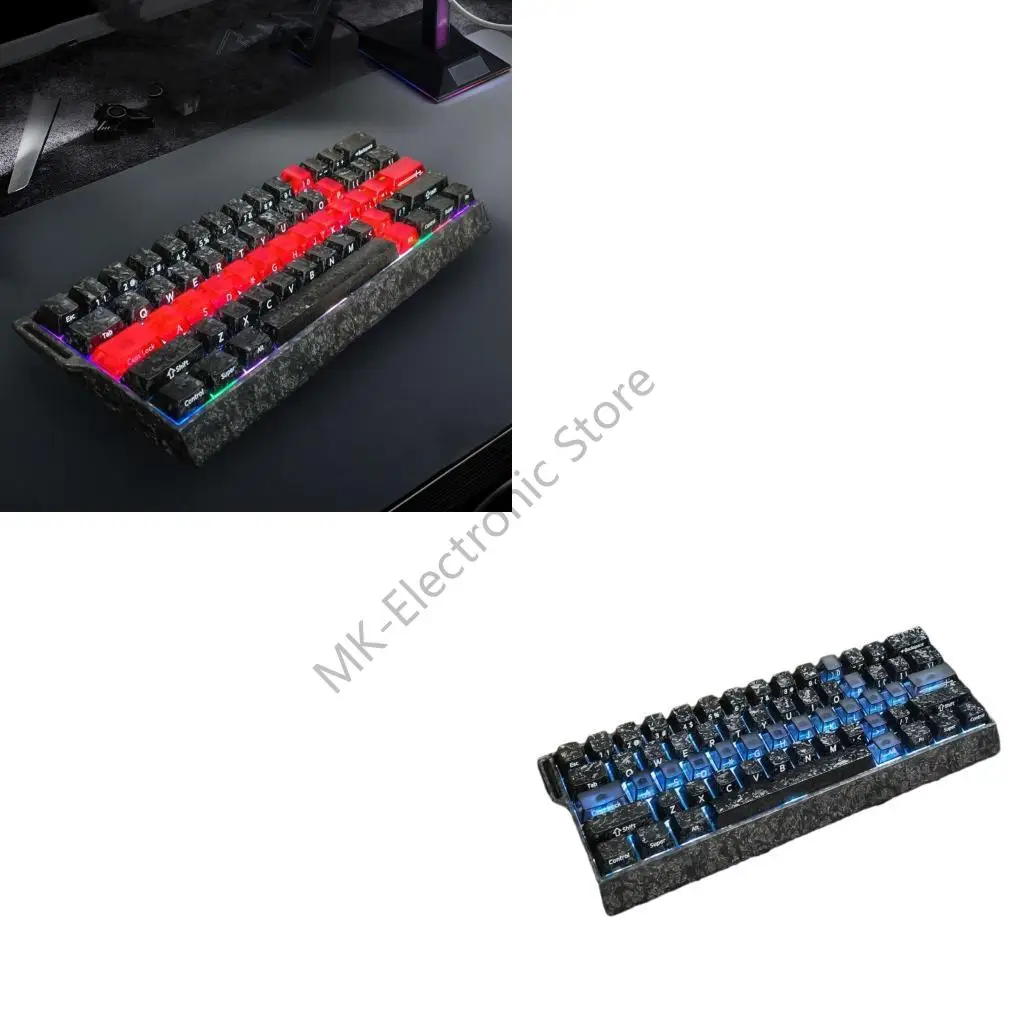 R2LF 19 Transparency Keycaps Light Effect for Mechanical Keyboards Customizable