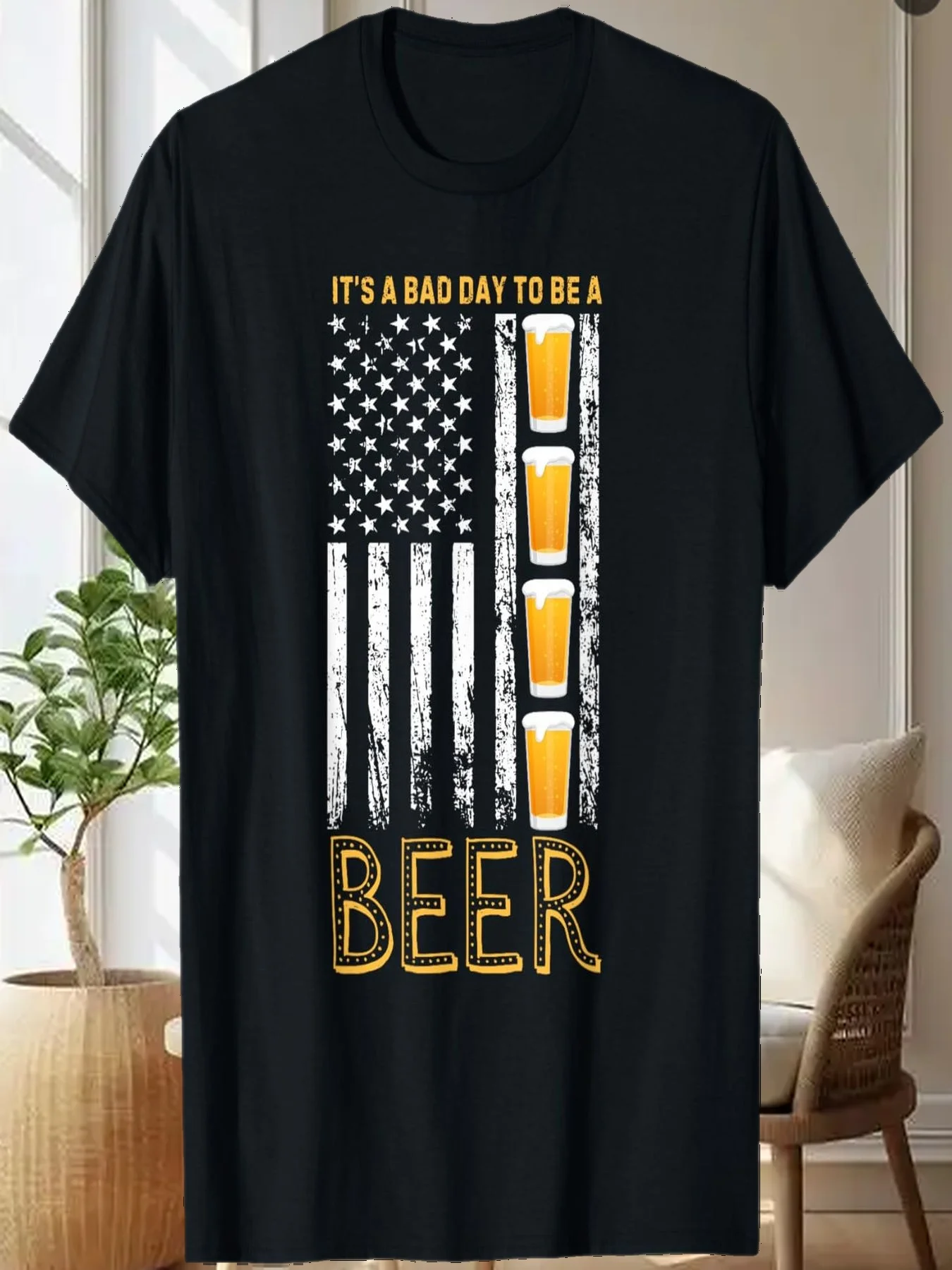 Футболка с американским флагом «Это плохого дня, чтобы быть пивом»
Футболка с американским флагом «Это плохого дня, чтобы быть пивом»