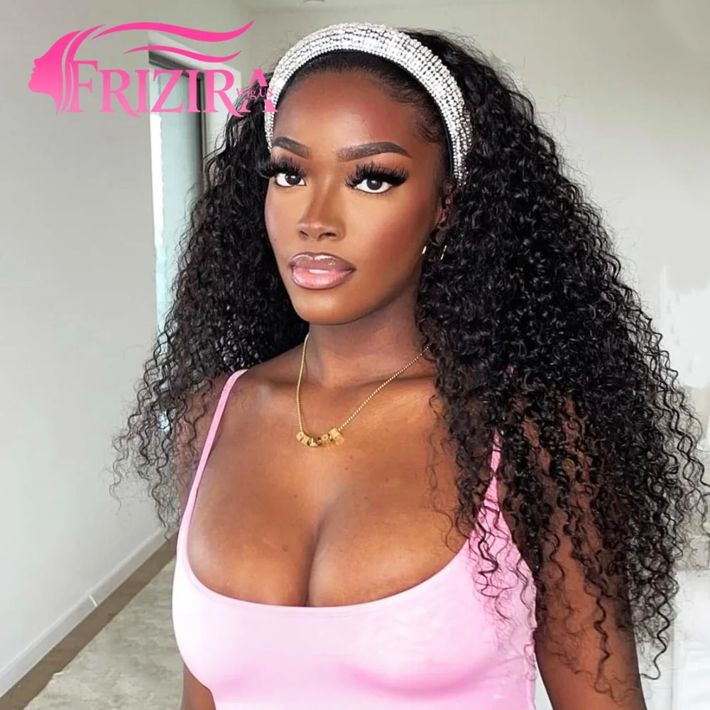 30 Inch Kinky Curly Headband Wig Human Hair None Lace Front Wigs Curly Human Hair Headband Wig Glueless Wear and Go For Women
30 Inch Kinky Curly Headband Wig Human Hair None Lace Front Wigs Curly Human Hair Headband Wig Glueless Wear and Go For Women
