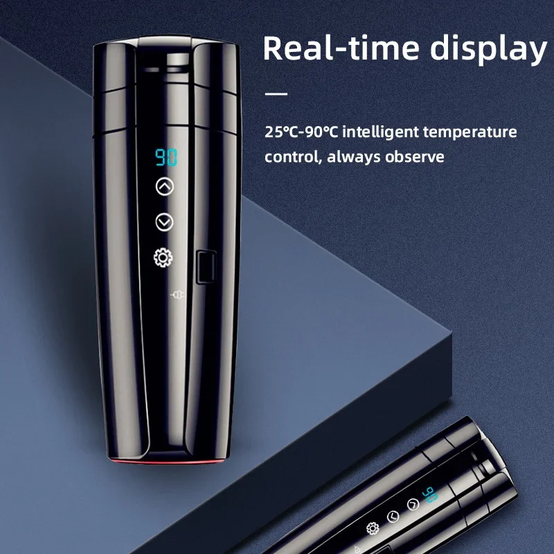 12V 24V Car Heating Cup Electric Kettle Stainless Steel Smart Temperature Control Touch LCD Display Travel Coffee Mug Warmer
12V 24V Car Heating Cup Electric Kettle Stainless Steel Smart Temperature Control Touch LCD Display Travel Coffee Mug Warmer