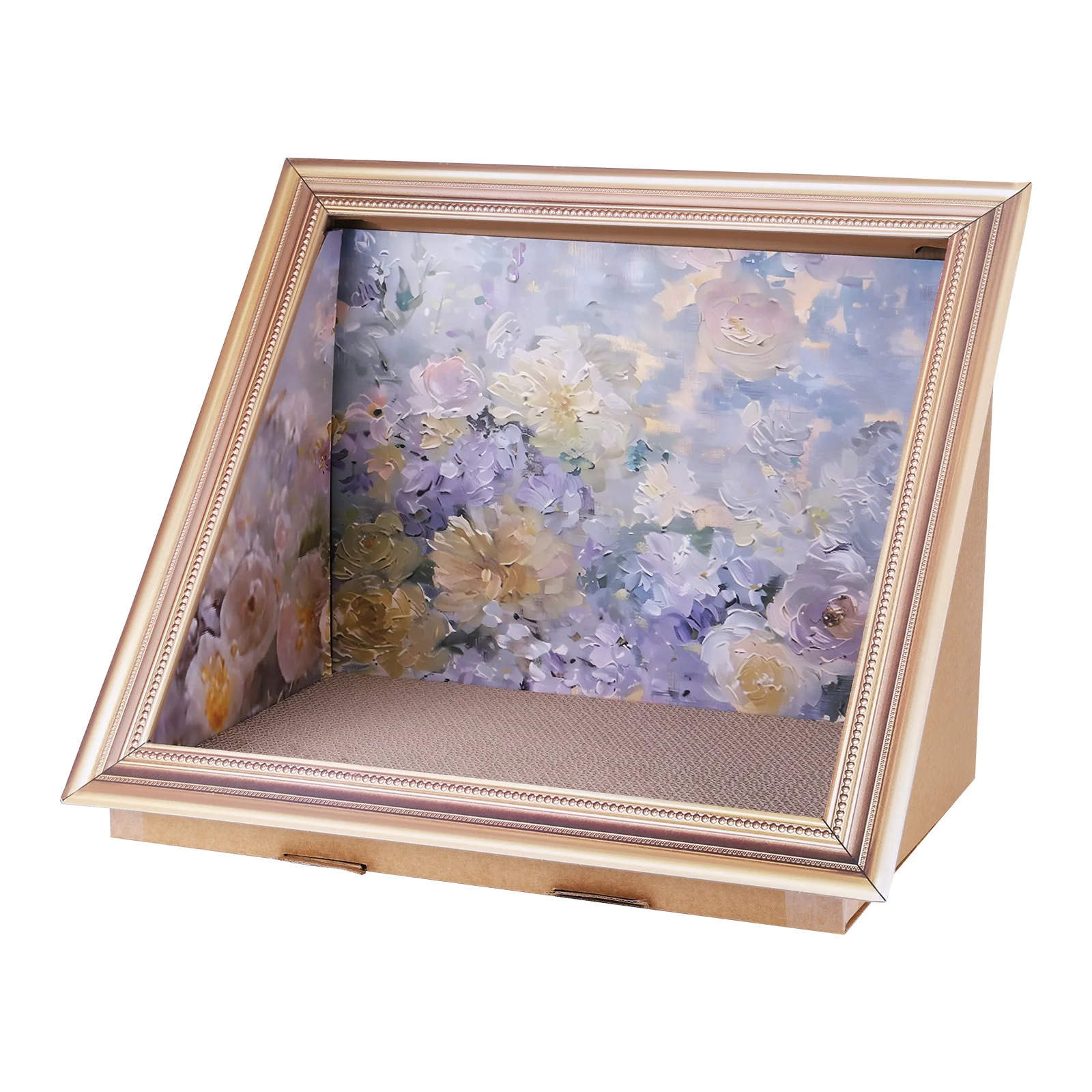 3D Oil Painting Cat Claw Board Wear Resist Oil Painting Frame Cat Nest Reusable Cardboard Photo Frame Cat Bed for Pet Gifts
3D Oil Painting Cat Claw Board Wear Resist Oil Painting Frame Cat Nest Reusable Cardboard Photo Frame Cat Bed for Pet Gifts