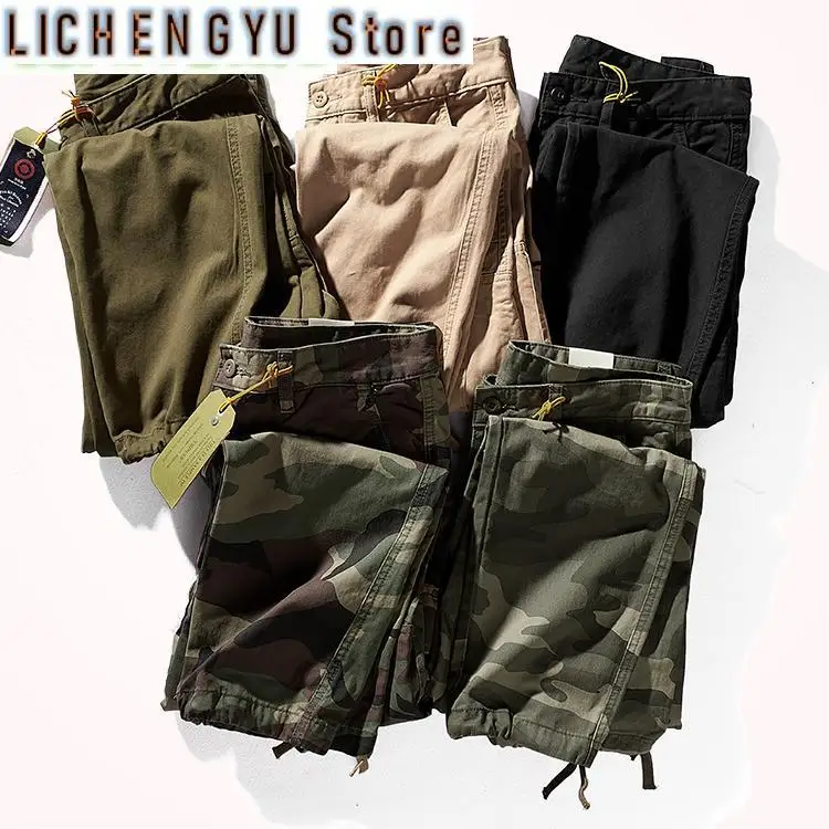 Military Style Heavyweight Woven Tooling Pants Men's Fashion Pure Cotton Washed Drawstring Multi Pocket Casual Loose Trousers
Military Style Heavyweight Woven Tooling Pants Men's Fashion Pure Cotton Washed Drawstring Multi Pocket Casual Loose Trousers