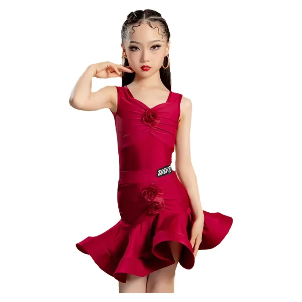 Children's Latin Dance Costumes Children's Latin Skirt Sequins Performing Competition Costume Girls Salsa Dancing Tassel Dress
Children's Latin Dance Costumes Children's Latin Skirt Sequins Performing Competition Costume Girls Salsa Dancing Tassel Dress