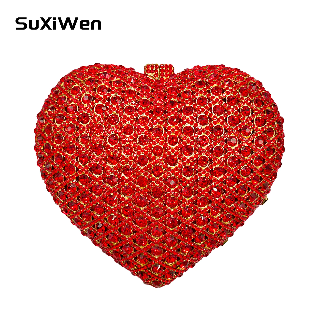 Women Luxury Heart Shape Stones Evening Bags Rhinestones Clutches Crystal Minaudiere Purses and Handbags Party Wedding Bag
Women Luxury Heart Shape Stones Evening Bags Rhinestones Clutches Crystal Minaudiere Purses and Handbags Party Wedding Bag