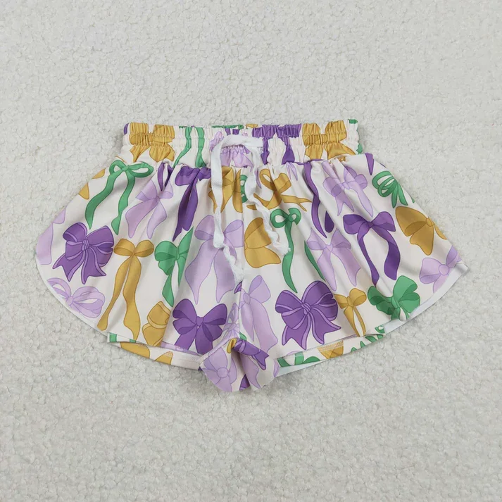 New Arrive Colorful Bows Girls Mardi Gras Bottom Flutter Yoga Shorts
New Arrive Colorful Bows Girls Mardi Gras Bottom Flutter Yoga Shorts