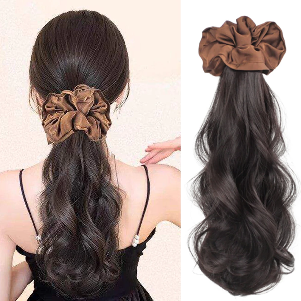 16inch Synthetic Claw Clip Ponytail Extension Lazy Big Wave Curly Hairpiece Black Brown Fake Hair for Women Daily Party
16inch Synthetic Claw Clip Ponytail Extension Lazy Big Wave Curly Hairpiece Black Brown Fake Hair for Women Daily Party