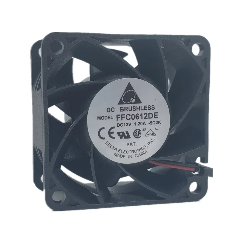 New Cooler Fan for Delta FFC0612DE 12V 1.20A 6038 6CM Violence Server Cooling Fan 60*60*38MM
New Cooler Fan for Delta FFC0612DE 12V 1.20A 6038 6CM Violence Server Cooling Fan 60*60*38MM