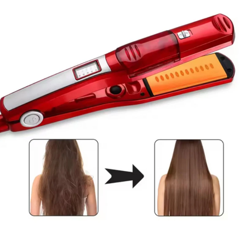 Profesional Strong Steam Hair Straightener Portable Salon Wide Hair Care 2 in 1 Flat Iron and Curling Iron
Profesional Strong Steam Hair Straightener Portable Salon Wide Hair Care 2 in 1 Flat Iron and Curling Iron