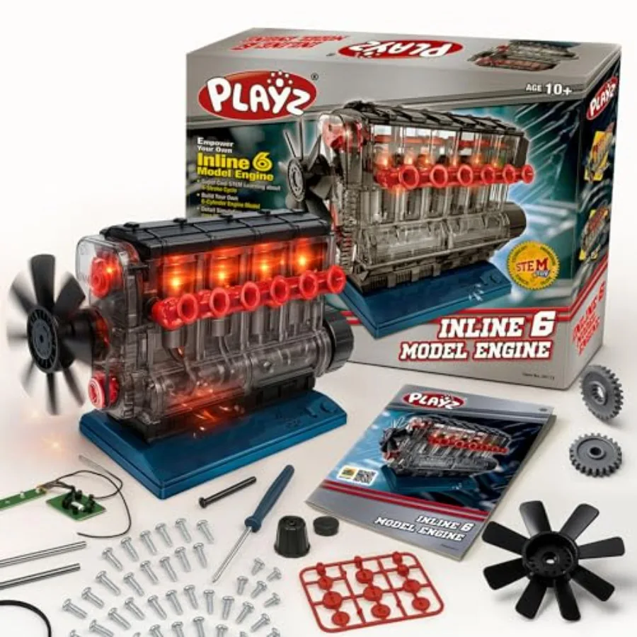 Engine Model Kit - Build Your Own STEM Small Engine that Runs Kit for Adults and Age 10-12+, Visible Mini Engine Kit that Works
Engine Model Kit - Build Your Own STEM Small Engine that Runs Kit for Adults and Age 10-12+, Visible Mini Engine Kit that Works
