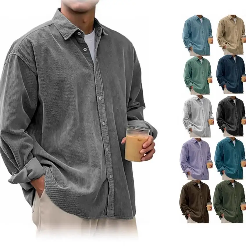Men's Corduroy Collared Shirt Long Sleeve Pocket Detail Non-Shrinking Ordinary Thickness Summer 2015 Fashion Inner Wear
Men's Corduroy Collared Shirt Long Sleeve Pocket Detail Non-Shrinking Ordinary Thickness Summer 2015 Fashion Inner Wear