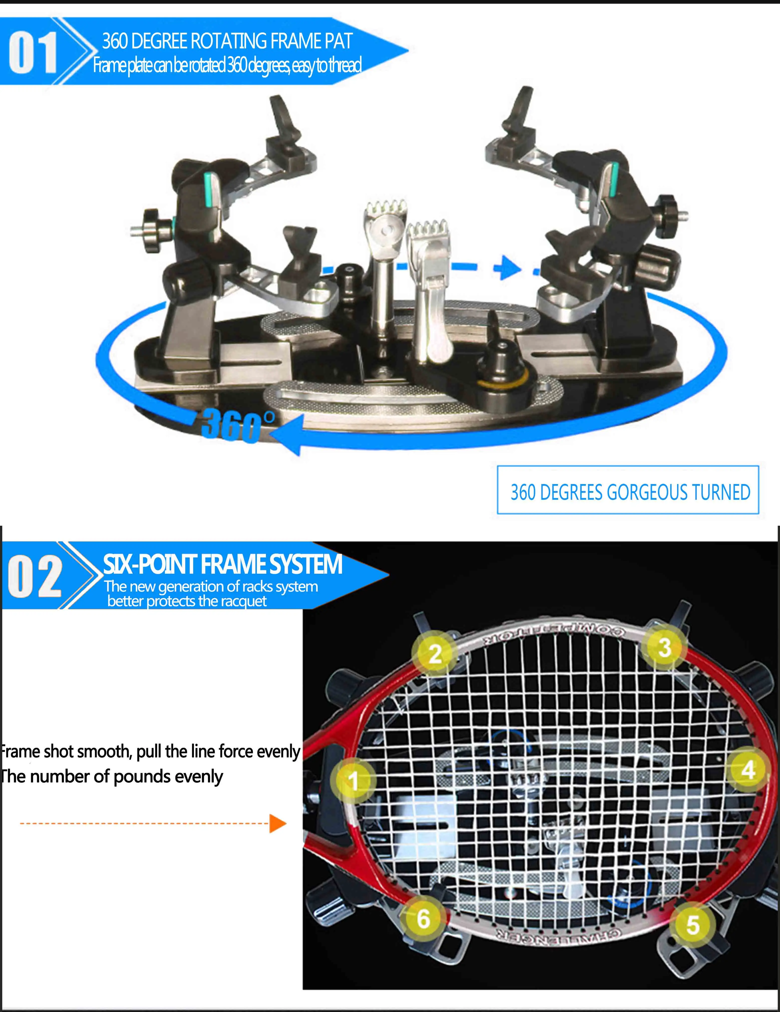 Factory direct table desk type manual tennis badminton racket stringing machines for sale
Factory direct table desk type manual tennis badminton racket stringing machines for sale